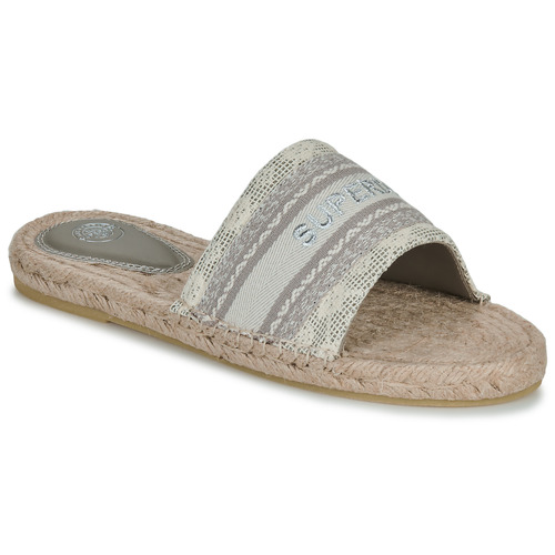 Sapatos Mulher Chinelos Superdry a marca Superdry Espadrille En Toile Bege