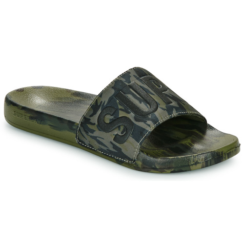 Sapatos Homem mats Superdry Sandales De Piscine À Motif Camouflage Véganes Verde