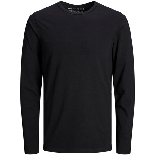 Textil Homem Update your t-shirt collection Jack & Jones 12059220 JJEBASIC O-NECK TEE LS NOOS BLACK Preto