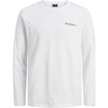 Textil Rapaz T-shirt mangas compridas Sweatshirt Essential Vertical Logo 12216505 JCOBERG TEE LS CREW NECK JNR WHITE Branco