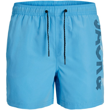 Textil Rapaz Fatos e shorts de banho Marca em destaque 12226262 JPSTFIJI JJSWIM SPICELOGO LY SN JNR ETHEREAL BLUE Azul