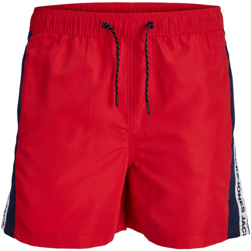 Textil Rapaz Fatos e shorts de banho Jack & Jones 12227517 JPSTFIJI JJSWIM TAPE JNR CHINESE RED Vermelho