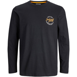 Navy Rib Gusset Long Sleeve T-Shirt