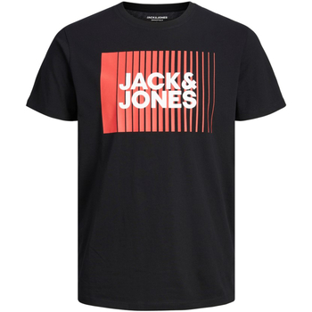 Textil Rapaz T-Shirt mangas curtas Jack & Jones 12237411 JJECORP LOGO TEE PLAY SS O-NECK NOOS JNR BLACK Preto
