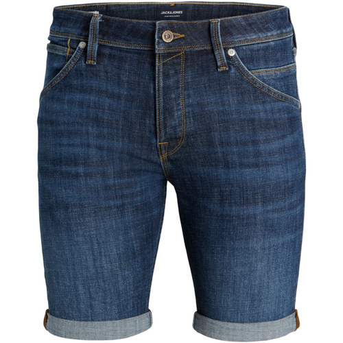 Textil Homem mini Shorts / Bermudas madewell the oversized trucker jean jacket in lunar wash 12229108 JJIRICK JJFOX mini Shorts GE 237 SN PLS BLUE DENIM Azul