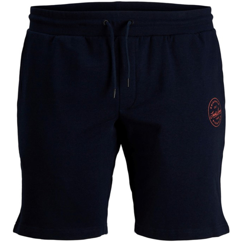 Textil Homem Shorts / Bermudas Jack & Jones 12229945 JPSTSHARK SWEAT SHORTS AT PLS NAVY BLAZER Azul