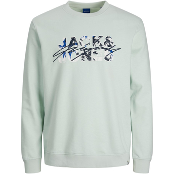 Textil Rapaz Sweats Jack & Jones 12235517 JORTULUM BRANDING SWEAT CREW NECK JNR PALE BLUE Azul