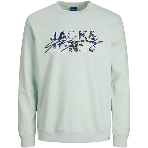 Textil Rapaz Sweats Jack & Jones 12235517 JORTULUM BRANDING SWEAT CREW NECK JNR PALE BLUE Azul