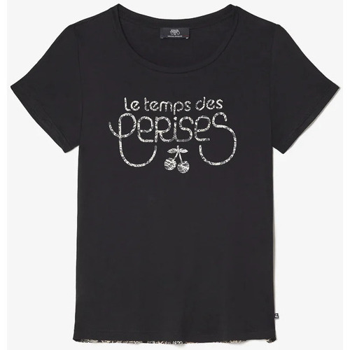 Textil Mulher T-shirts e Pólos Le Temps des Cerises T-shirt DERAY Preto
