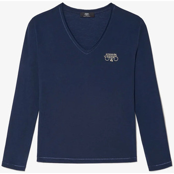 Textil Mulher T-shirts e Pólos nemen twist smock jacket nmn e20182 1 120 grey tie dye T-shirt LONGVTRA Azul
