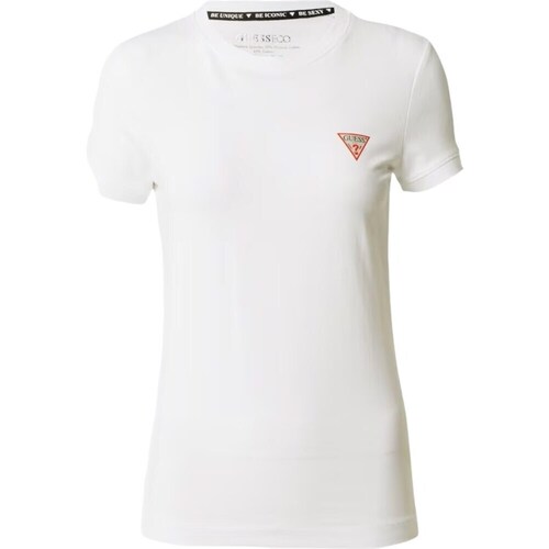 Textil Mulher T-Shirt mangas curtas Guess W2YI44J1314G011 Branco
