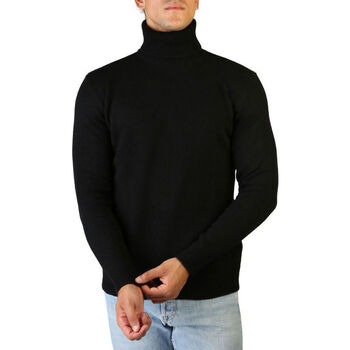 Textil Homem camisolas 100% Cashmere Jersey roll neck Preto
