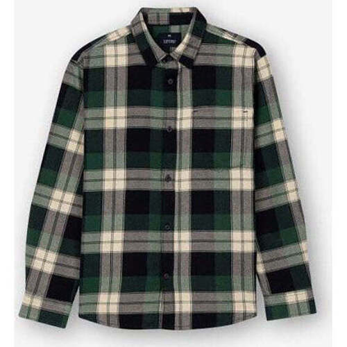 Textil Rapaz Camisas mangas comprida Tiffosi 10051628-868-4-23 Verde
