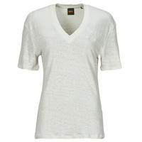 Textil Mulher T-Shirt mangas curtas BOSS C_Ela Branco