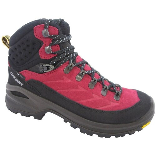 Sapatos Mulher Sapatos de caminhada Grisport Rubino Scamosciato Preto, Bordô