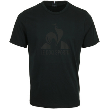 Textil Homem Tusty logo-print cotton T-shirt Le Coq Sportif Monochrome Tee Ss Preto