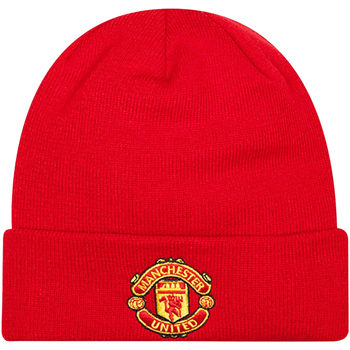 Acessórios Homem Gorro New-Era Core Cuff Beanie Manchester United FC Hat Vermelho