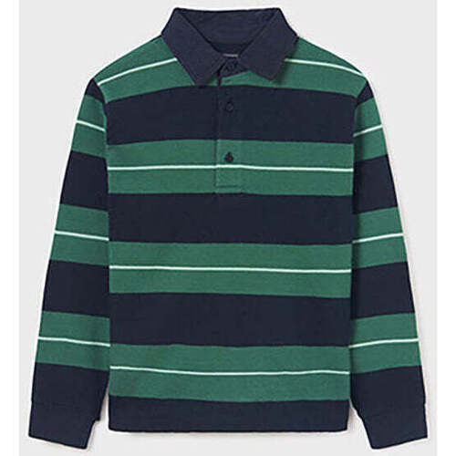 Textil Rapaz Micha Lounge ribbed step hem sweater 7182-39-4-23 Verde