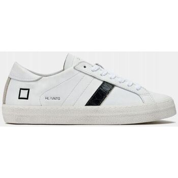 Sapatos Mulher Sapatilhas Date W391-HL-VC-WB HILL VINTAGE CALF-WHITE/BLACK Branco