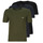 Textil Homem T-Shirt mangas curtas BOSS TShirtRN 3P Classic logo embroidered polo burberry t shirt black