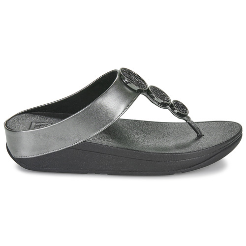 FitFlop Halo Bead-Circle Metallic Toe- Preto
