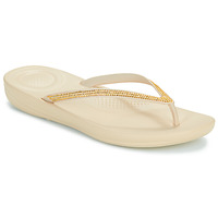 Sapatos Mulher Chinelos FitFlop iQushion Sparkle Bege