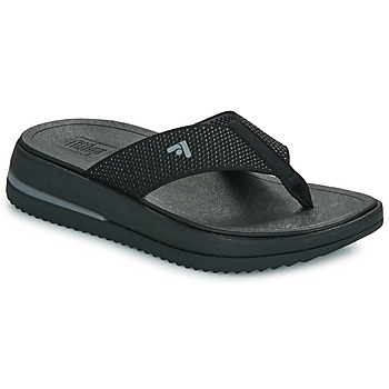 Sapatos Mulher Chinelos FitFlop Surff Two-Tone Webbing Toe-Post Fusionals Preto