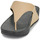 Sapatos Mulher Chinelos FitFlop Lulu Leather Toepost Preto / Bege