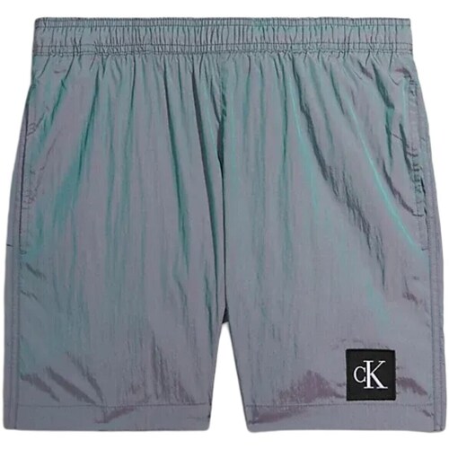 Textil Homem Shorts / Bermudas Calvin Klein WAIST JEANS KM0KM00819 Cinza