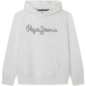 Textil Rapaz Sweats Pepe logo jeans  Branco