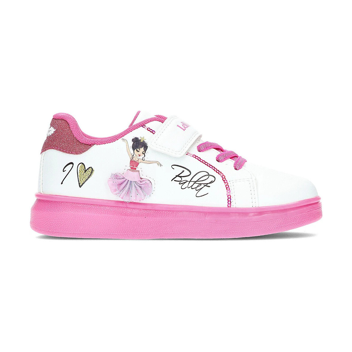 Sapatos Rapariga Sapatilhas Lelli Kelly ESPORTES LELLI KELLY SAIAS INTERCAMBIÁVEIS LKAA-2280 BRANCO_FÚCSIA
