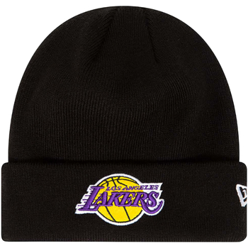 Acessórios Homem Gorro New-Era Essential Cuff Beanie Los Angeles Lakers Hat Preto
