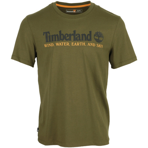Textil Homem T-Shirt mangas curtas Timberland WWES Front Tee Verde