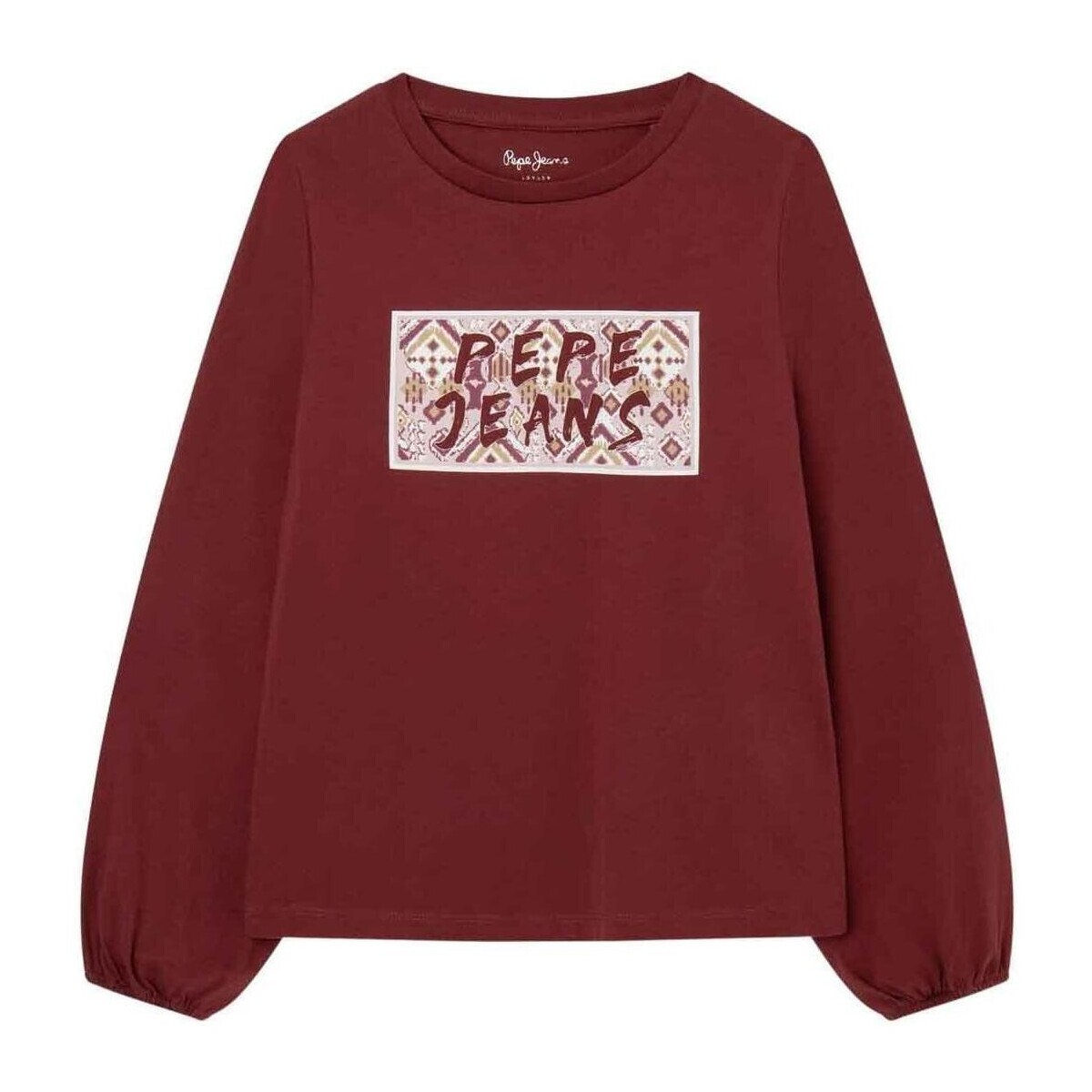 Textil Rapariga T-shirts e Pólos Pepe jeans  Vermelho