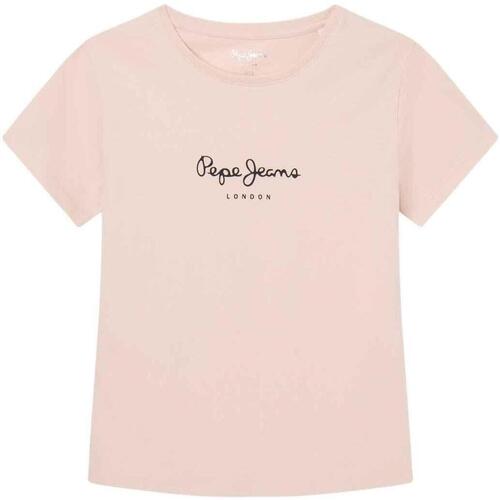 Textil Rapariga T-shirts e Pólos Pepe JEANS Versace  Rosa
