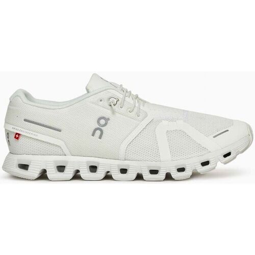 Sapatos Sapatilhas On RUNNING Tempo CLOUD 5 - 59.98376-UNDYED-WHITE/WHITE Branco