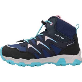 Sapatos Rapariga Sapatilhas de cano-alto Geox J MAGNETAR G. B ABX Azul