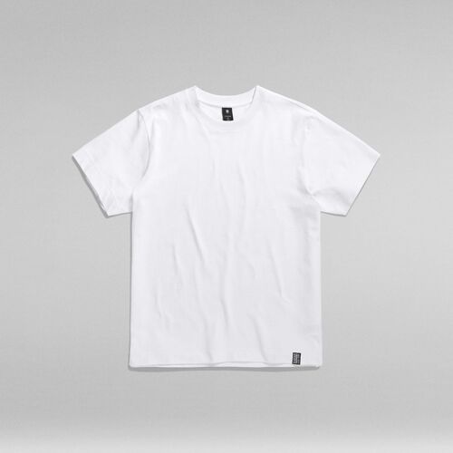 Textil Homem T-shirts e Pólos G-Star Raw D23471 C784 ESSENTIAL LOOSE-110 WHITE Branco