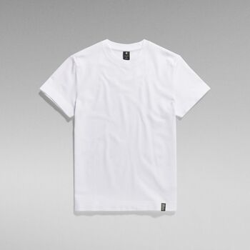 Textil Homem T-shirts e Pólos G-Star Raw D23690 B287 ESSENTIAL PIQUET-110 Branco