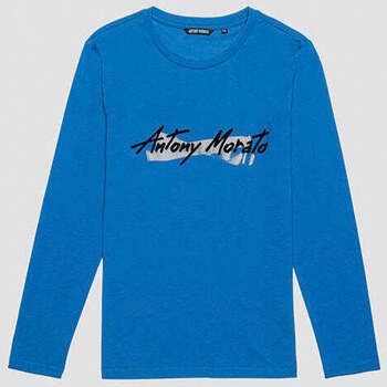 Textil Rapaz LANVIN Enfant LONG SLEEVE T-SHIRT Blau MKKL00259-FA100240-7117-3-25 Azul