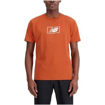 Textil Homem T-shirt 100% Icon New Balance  Laranja
