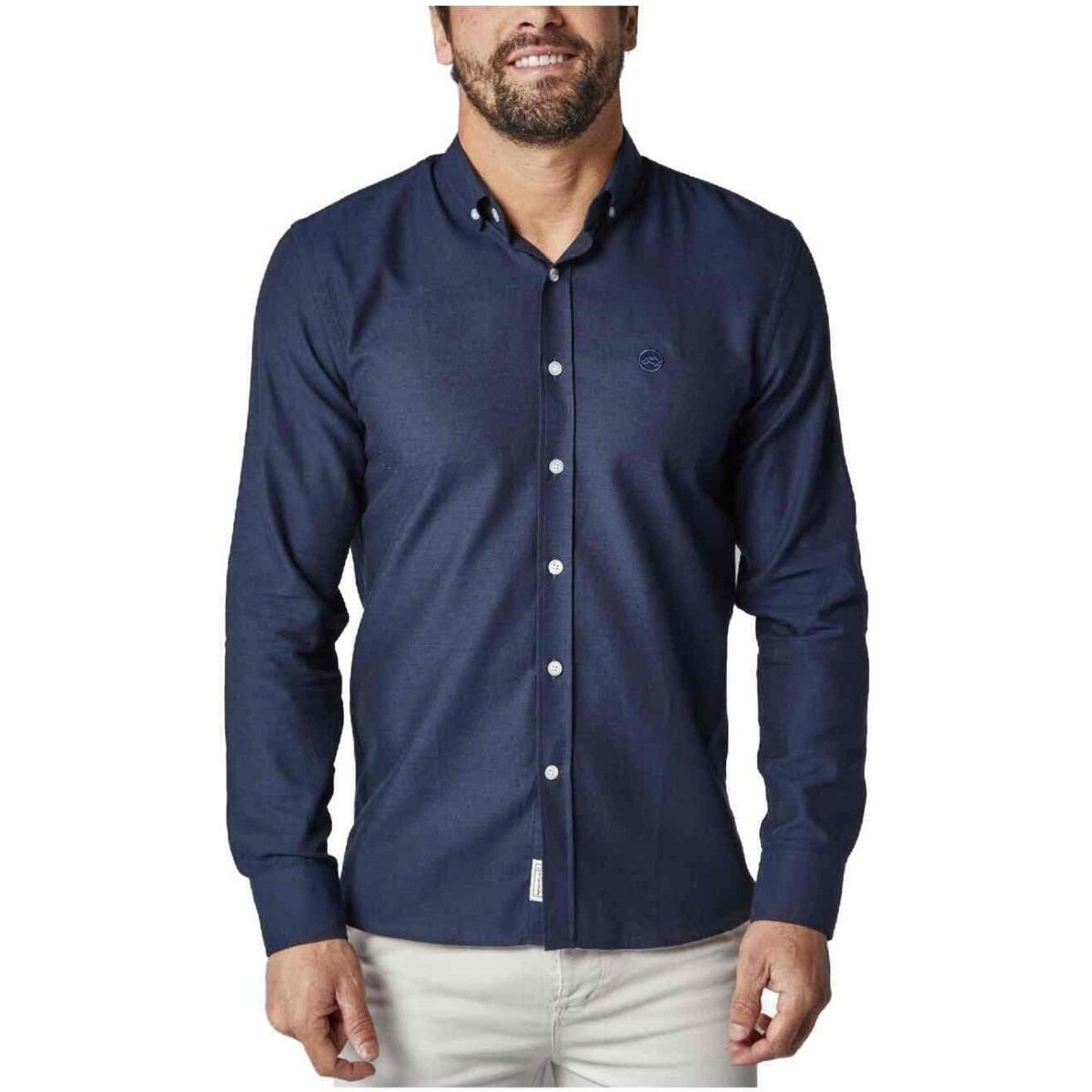 Textil Homem Camisas mangas comprida Altonadock  Azul