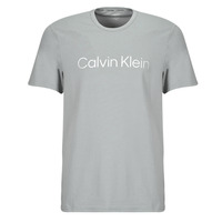 Textil Cotton T-Shirt mangas curtas Женские аксессуары Calvin Klein S/S CREW NECK Cinza
