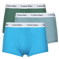 Roupa de interior Homem Boxer Calvin Klein Jeans logo patch denim shirt LOW RISE TRUNK X3 Azul / Cinza / Azul
