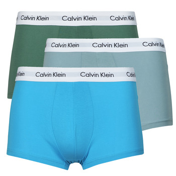 Roupa de interior Homem Boxer Calvin Klein Jeans LOW RISE TRUNK X3 Azul / Cinza / Azul