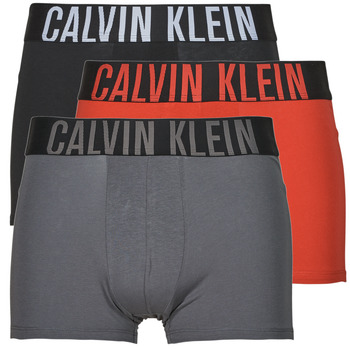 Roupa de interior Homem Boxer Calvin Klein Jeans TRUNK 3PK X3 Vermelho / Preto / Cinza