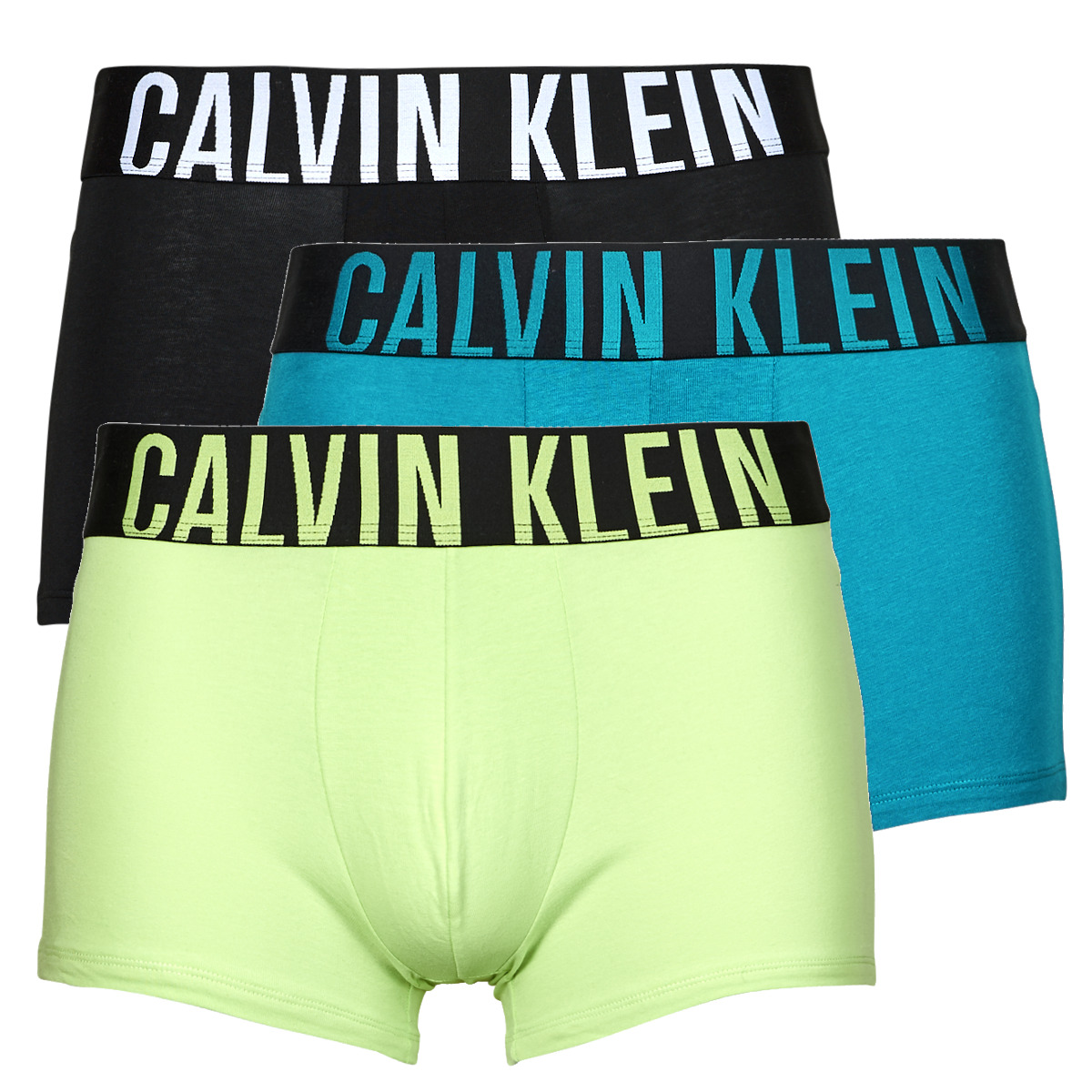 Calvin klein топ майка оригинал Boxer Calvin Klein Jeans TRUNK 3PK X3 Branco / Preto / Azul