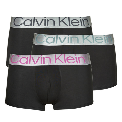 bombas hi hip banded pants Homem Boxer Calvin Klein Jeans LOW RISE TRUNK X3 Preto / Preto / Preto