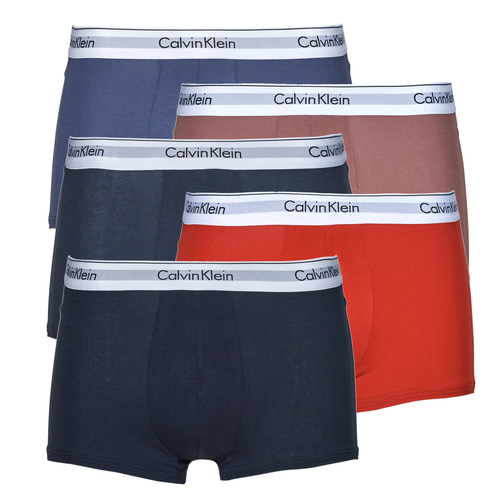 Roupa de interior Homem Boxer Gris Calvin Klein Jeans TRUNK 5PK X5 Multicolor