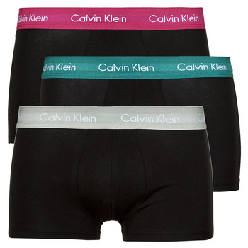 Roupa de interior Homem Boxer Calvin Klein Jeans Essential LOW RISE TRUNK 3PK X3 Preto
